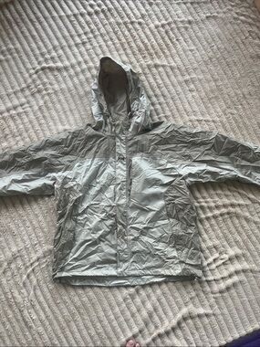 Helly Hansen Light Gray Hooded Windbreaker Jacket
